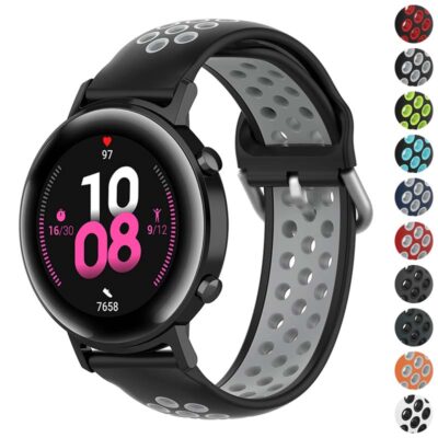 ColorBlock Endurance Strap for Samsung Galaxy Watch 3, Active, and Gear. Available in 20mm and 22mm sizes. Stylish, durable, and perfect for any occasion