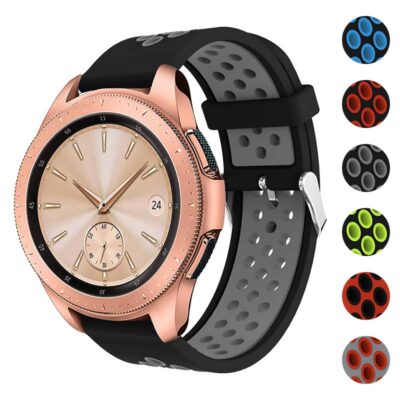 ColorBlock Endurance Strap for Samsung Galaxy Watch 3, Active, and Gear. Available in 20mm and 22mm sizes. Stylish, durable, and perfect for any occasion. Choose your color!