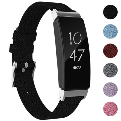 Everyday Canvas Strap for Fitbit Inspire 2 offers a stylish and comfortable upgrade for your fitness tracker. Available in multiple colors, it's perfect for daily wear and workouts