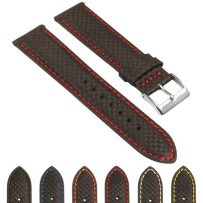 Elevate your style with the 18mm Carbon Fiber Smart Watch Strap from Ele Straps. Durable, lightweight, and designed for comfort, this strap is perfect for any smartwatch