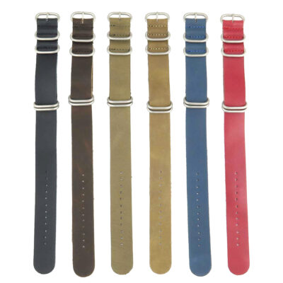 Discover our Leather One-Piece Strap, available in sizes 16mm to 26mm. Crafted from high-quality leather, these stylish watch bands come in various colors to elevate your timepiece