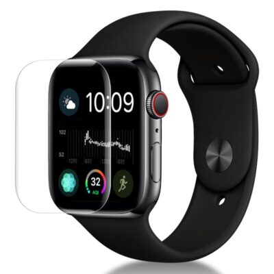 Contoured Screen Protector for Apple Watch in sizes 38mm, 40mm, 42mm, and 44mm. Protect your watch display while maintaining touch sensitivity and clarity. Perfect accessory for your Apple Watch!