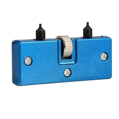 Compact Case Back Opening Wrench in vibrant blue, perfect for easily opening watch cases. Essential tool for watch enthusiasts and repair professionals. Shop watch accessories at Ele Straps