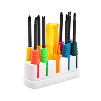 Watch Screwdriver Kit featuring colorful precision screwdrivers for watch repairs and adjustments. Perfect for maintaining your watch bands and accessories from Ele Straps