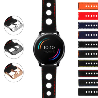 Shop the Rubber Rally Strap for OnePlus Watch at Ele Straps. Durable and stylish, this watch band features a sporty design with vibrant color options to elevate your look