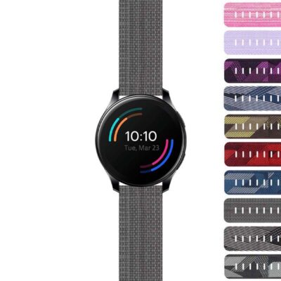 Upgrade your OnePlus Watch with our stylish Canvas Strap. Durable and comfortable, this strap is perfect for everyday wear. Explore various colors at Ele Straps!