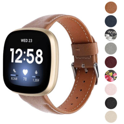 Everyday Leather Strap for Fitbit Sense offers a stylish upgrade with premium leather. Available in various colors, it's perfect for daily wear and enhances your smartwatch experience