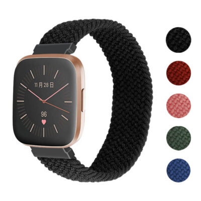 Woven Stretch Band for Fitbit Versa & Versa 2 offers a stylish, comfortable fit. Available in multiple colors, it's perfect for everyday wear and enhances your smartwatch experience