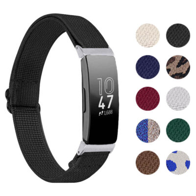 Comfort Stretch Band for Fitbit Inspire & Inspire HR, featuring a durable, adjustable design. Available in various colors, perfect for style and comfort. Upgrade your fitness accessory today!