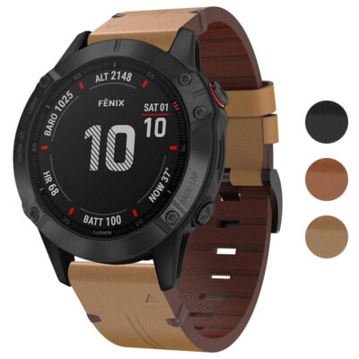 Upgrade your Garmin Epix Gen 2 with the Leather Adventure Strap. Durable and stylish, this strap is perfect for outdoor enthusiasts seeking comfort and elegance