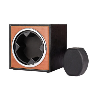 Stylish Watch Winder Box with a sleek design, perfect for keeping automatic watches wound and ready to wear. Ideal accessory for watch enthusiasts at Ele Straps