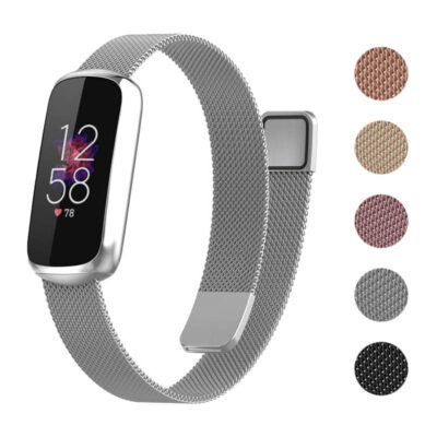 Milanese Bracelet for Fitbit Luxe offers a stylish, adjustable design. Available in multiple colors, it's perfect for adding elegance to your fitness tracker. Shop quality watch bands at Ele Straps