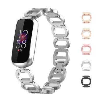 Stylish Link Bracelet for Fitbit Luxe, featuring a sleek metal design. Perfect accessory for enhancing your smartwatch. Available in multiple colors for personalized style