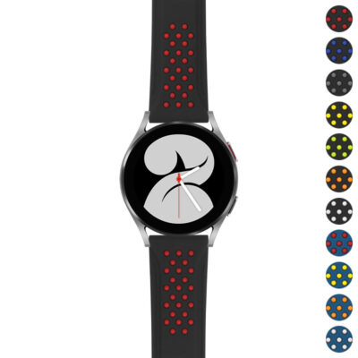 ColorBlock Racing Strap for Samsung Galaxy Watch 5 & 4 in 20mm. Stylish and durable, perfect for sports and casual wear. Available in multiple colors for a personalized look