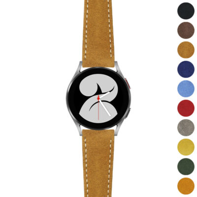 Stitched Suede Strap for Samsung Galaxy Watch 6 offers a stylish and comfortable upgrade. Available in multiple colors, it enhances your watch's look while ensuring durability