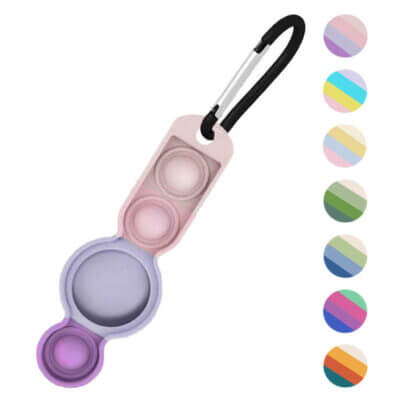 Multicolor Carabiner for Apple AirTag, featuring a stylish design with multiple colors. Perfect for securely attaching your AirTag to bags or keys. Shop now at Ele Straps!