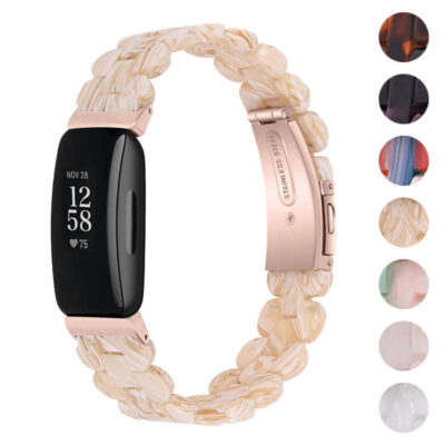 Stylish Marble Stone Bracelet designed for Fitbit Inspire 2. Features a unique marble pattern and a secure clasp, perfect for adding elegance to your fitness tracker