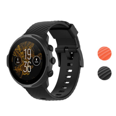 Rubber Sport Strap for Suunto 9 offers durability and comfort for active lifestyles. Perfect for workouts, this stylish strap enhances your watch while ensuring a secure fit