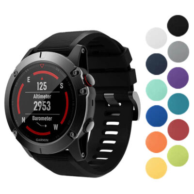 Endurance Strap for Garmin Fenix 5X & 5X Plus: Durable, comfortable watch band available in various colors. Perfect for outdoor adventures and everyday wear. Upgrade your Garmin experience!