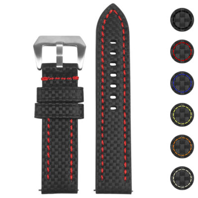 Shop the Heavy-Duty Carbon Fiber Strap for Garmin Vivomove HR at Ele Straps. Durable, stylish, and designed for comfort, this strap enhances your smartwatch experience