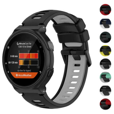 ColorBlock Summit Strap for Garmin Forerunner 220/230/235/260/620/735XT/Approach S5/S6/S20. Stylish, durable watch band perfect for fitness enthusiasts. Upgrade your watch today!