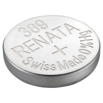 Shop the 389 Renata Watch Battery, a reliable Swiss-made power source for your timepieces. Perfect for keeping your watches running smoothly. Buy now at Ele Straps!