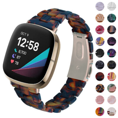 Stylish Marble Stone Bracelet for Fitbit Sense, perfect for adding a touch of elegance to your smartwatch. Explore vibrant colors and durable design at Ele Straps