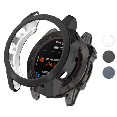 Protective Case for Garmin Fenix 7 & 7 Pro enhances durability and style. Available in multiple colors, this case safeguards your watch while maintaining easy access to features