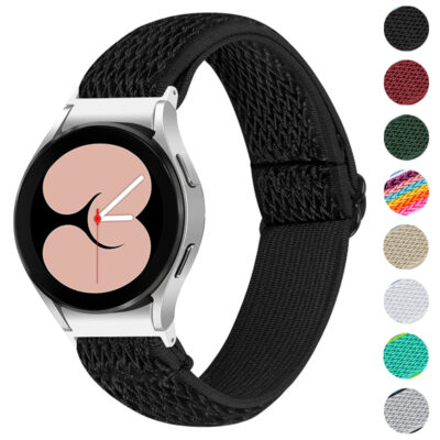 Comfort Stretch Band for Samsung Galaxy Watch 5 & 4. Stylish, breathable design available in multiple colors. Perfect for daily wear and active lifestyles. Upgrade your watch accessories today!