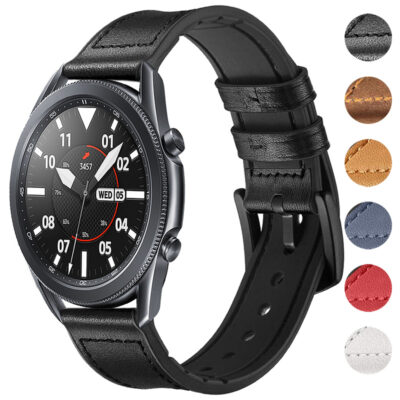 Elevate your style with the Leather Hybrid Band for Samsung Watch 6. This premium strap combines comfort and elegance, perfect for any occasion. Available in multiple colors