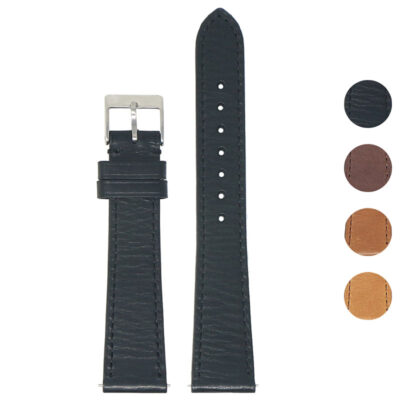 Classic Stitched Leather Strap by DASSARI, available in sizes 18mm to 22mm. Crafted from premium leather, this strap adds elegance and style to your watch collection