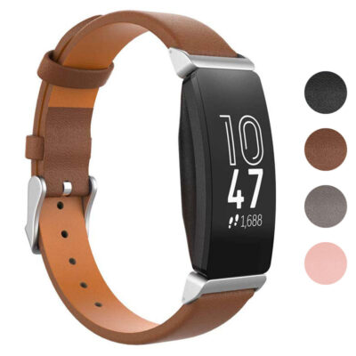 Upgrade your Fitbit Inspire 2 with the Everyday Leather Strap. Stylish and comfortable, this strap is perfect for daily wear and comes in multiple colors to match your style