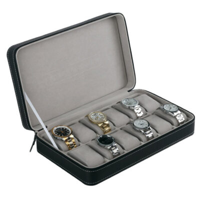 Travel Watch Case for 12 Watches - Stylish and protective storage for your timepieces. Perfect for watch enthusiasts on the go. Keep your collection organized and secure