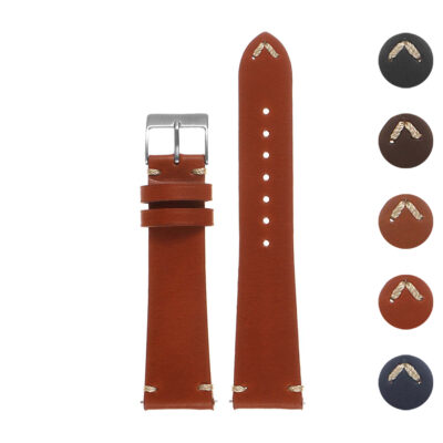 Hand-Stitched Classic Leather Watch Band by DASSARI. Crafted from premium leather, available in sizes 16mm to 26mm. Upgrade your watch with this stylish and durable strap