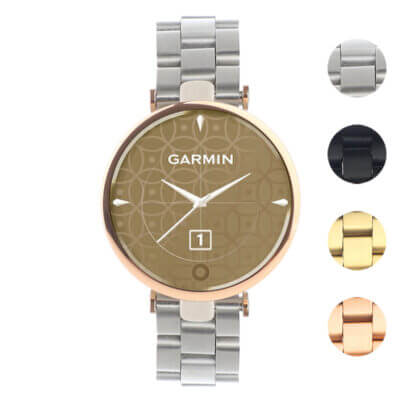 Everyday Bracelet for Garmin Lily: a stylish and versatile watch band designed for comfort and elegance. Available in silver, black, and gold finishes to match any outfit