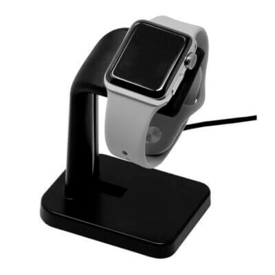 Wireless Charging Stand for Apple Watch, designed for convenience and style. Perfectly holds your watch while charging, enhancing your workspace with sleek design