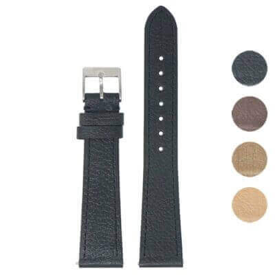 Upgrade your watch with the Stone Leather Strap by DASSARI. Available in sizes 18mm to 22mm, this stylish leather strap combines durability and elegance for any occasion