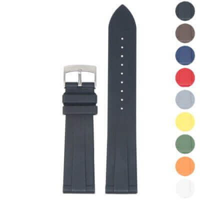 DASSARI T-Line FKM Rubber Strap for MoonSwatch offers durability and style. Available in multiple colors, this watch band is perfect for enhancing your timepiece. Shop now!