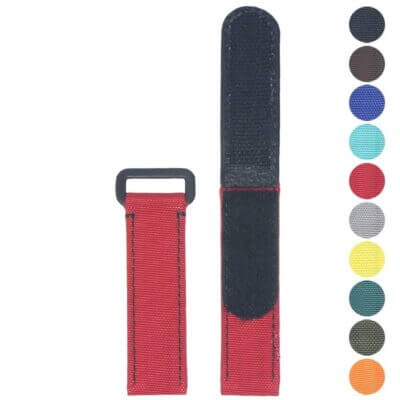 Shop the Hook & Loop Adventure Strap in durable nylon. This 20mm watch band offers comfort and style for any adventure. Available in multiple colors at Ele Straps