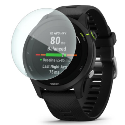 Protect your Garmin Forerunner 255 with this durable screen protector. Designed for clarity and touch sensitivity, it keeps your watch display safe from scratches and damage