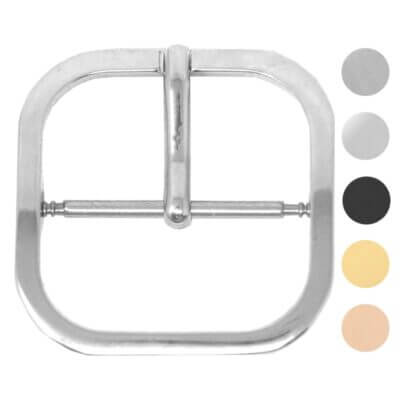 Double-Sided Stainless Steel Buckle with Keeper available in sizes 12mm to 24mm. Perfect for enhancing your watch bands and straps with durability and style