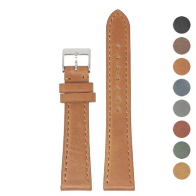 Elevate your style with our Women's Vintage Waxed Leather Strap. Available in sizes 18mm to 24mm, this quick-release strap combines elegance and convenience for any watch