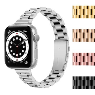 Discover the Slim Everyday Bracelet for Apple Watch, available in sizes 38mm to 49mm. Elevate your style with this sleek, versatile watch band in multiple colors