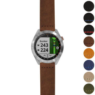 Upgrade your Garmin Approach S40 with our Heavy-Duty Suede Strap. Durable and stylish, this strap offers comfort and versatility for any occasion. Available in multiple colors