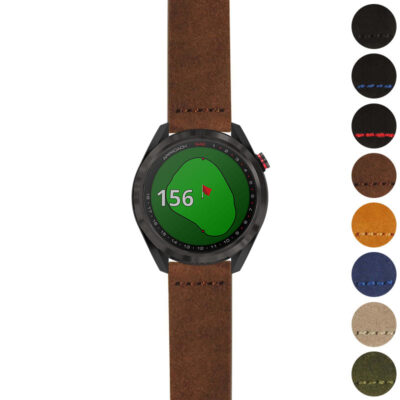 Discover the Heavy-Duty Suede Strap for Garmin Approach S42. This stylish, durable watch band offers comfort and a secure fit, perfect for golf enthusiasts. Available in various colors