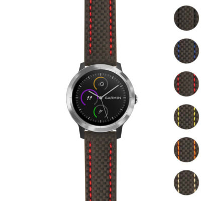 Upgrade your Garmin Vivoactive 3 with our Heavy Duty Carbon Fiber Strap. Durable, stylish, and available in multiple colors, it's perfect for any adventure!