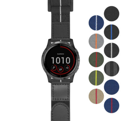 Upgrade your Garmin Vivoactive 4 with the Hook & Loop Explorer Strap. Durable, stylish, and available in multiple colors, it's perfect for any adventure or daily wear