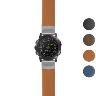 Thick Leather Strap for Garmin D2 Delta PX, featuring a stylish design and durable material. Perfect for enhancing your smartwatch with comfort and elegance. Available in multiple colors