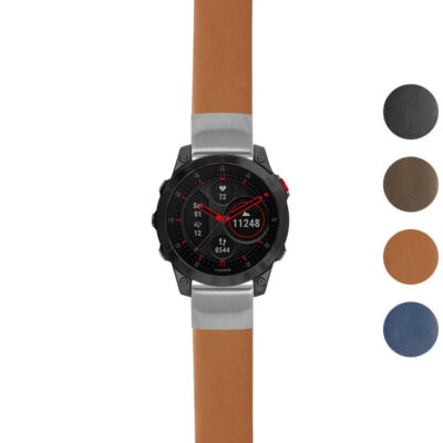 Thick Leather Strap for Garmin Epix Gen 2, featuring a stylish design and durable materials. Available in multiple colors for a personalized touch. Perfect for enhancing your watch's look