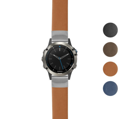 Thick Leather Strap for Garmin Quatix 5 offers durability and style. Upgrade your watch with this premium accessory, available in multiple colors for a personalized look